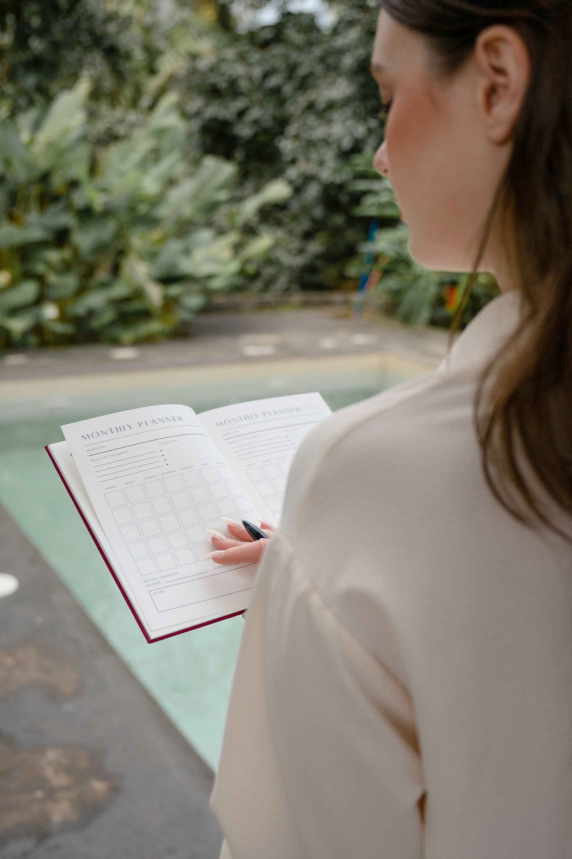 The Cloud Clutch in Greige