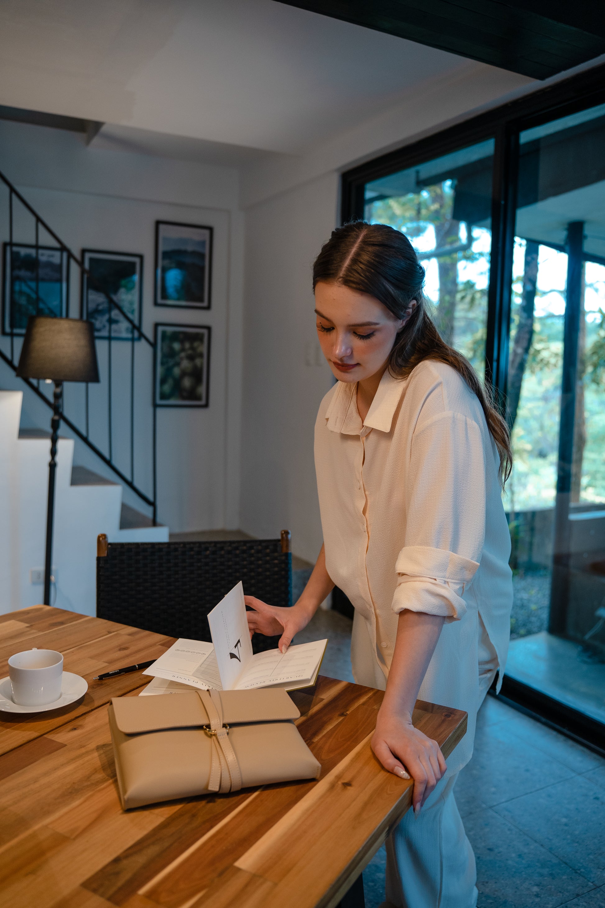 The Cloud Clutch in Taupe